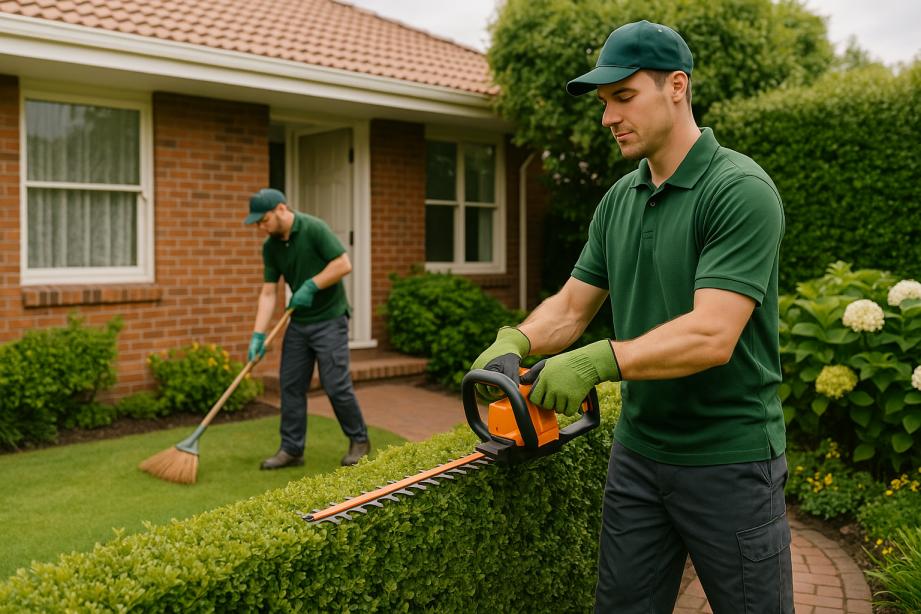 Affordable gardeners Mandurah doing a general gardening job