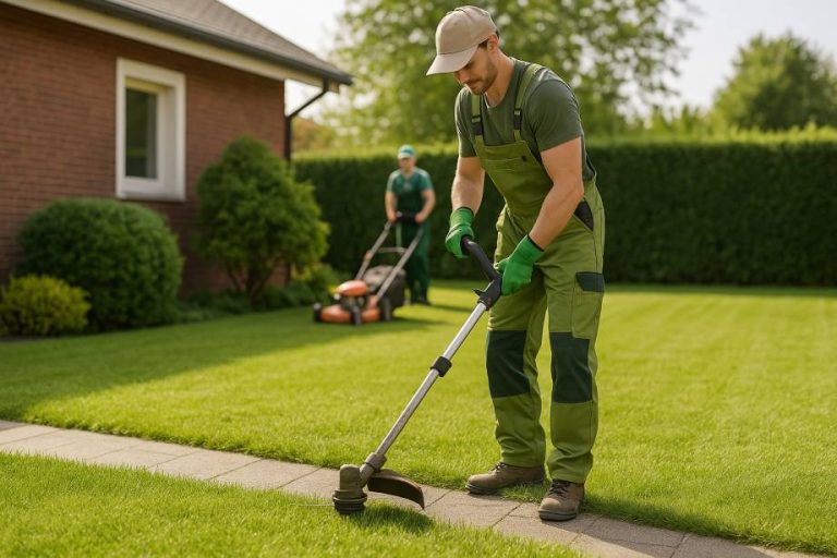 Vacate gardeners Mandurah preparing front lawn for inspection